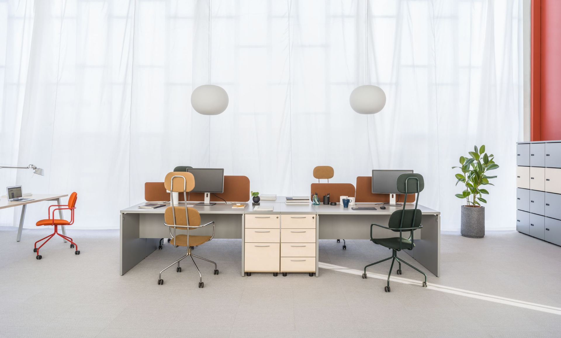 Ogi V Office Single Straight Desk