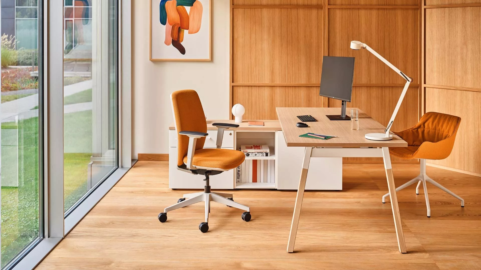 Evo Fabric Swivel Adjustable Office Chair