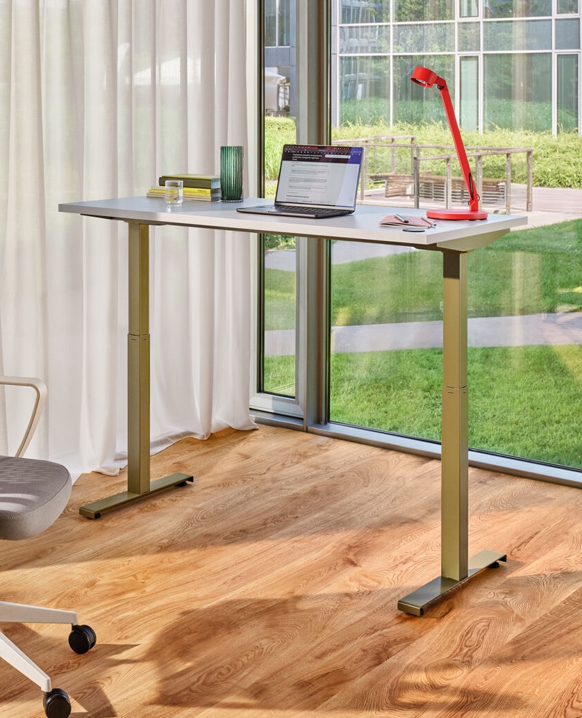 Ogi Drive Single-Motor Sit-Stand Office Desk, W62.9" x D27.5"