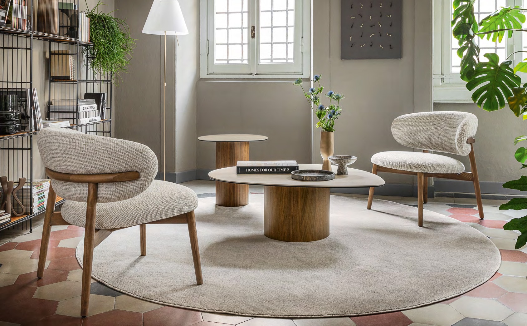 Madison Round Machine Woven Recycled Polyester Rug