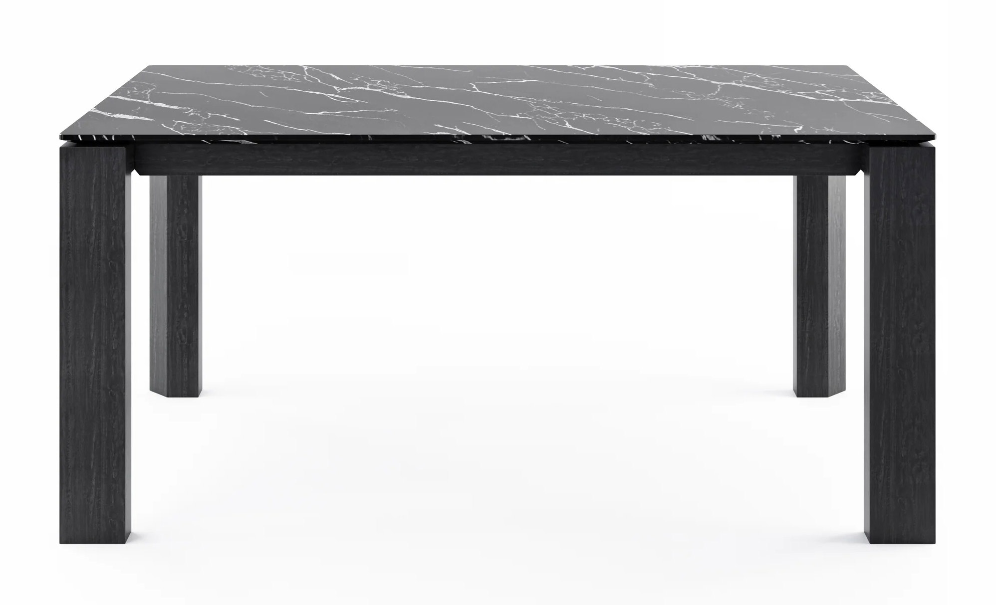Omnia W70.9"-94.5" Rectangular Ceramic/Wood Veneer Extendable Dining Table
