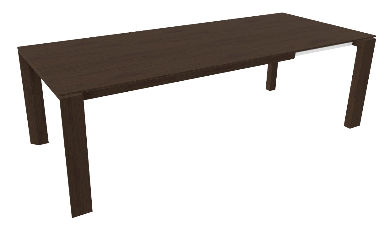 Omnia W70.9"-94.5" Rectangular Wood Veneer Extendable Dining Table