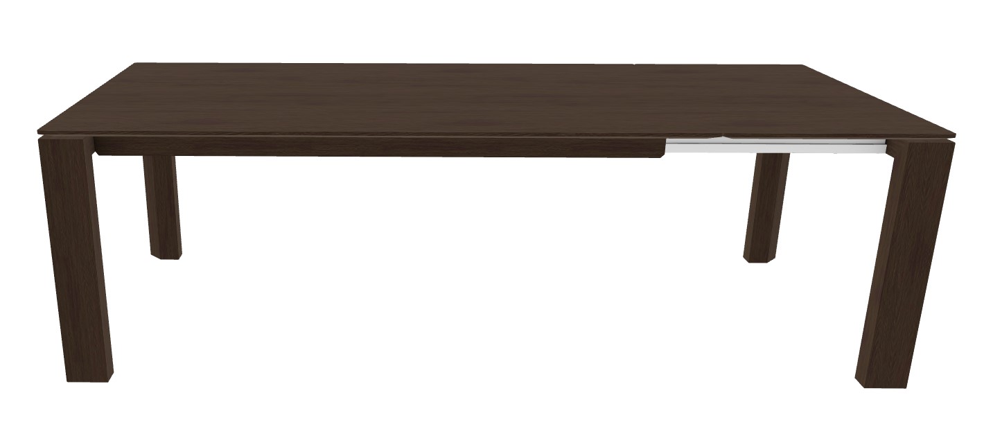 Omnia W70.9"-94.5" Rectangular Wood Veneer Extendable Dining Table
