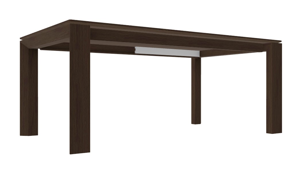 Omnia W70.9"-94.5" Rectangular Ceramic/Wood Veneer Extendable Dining Table