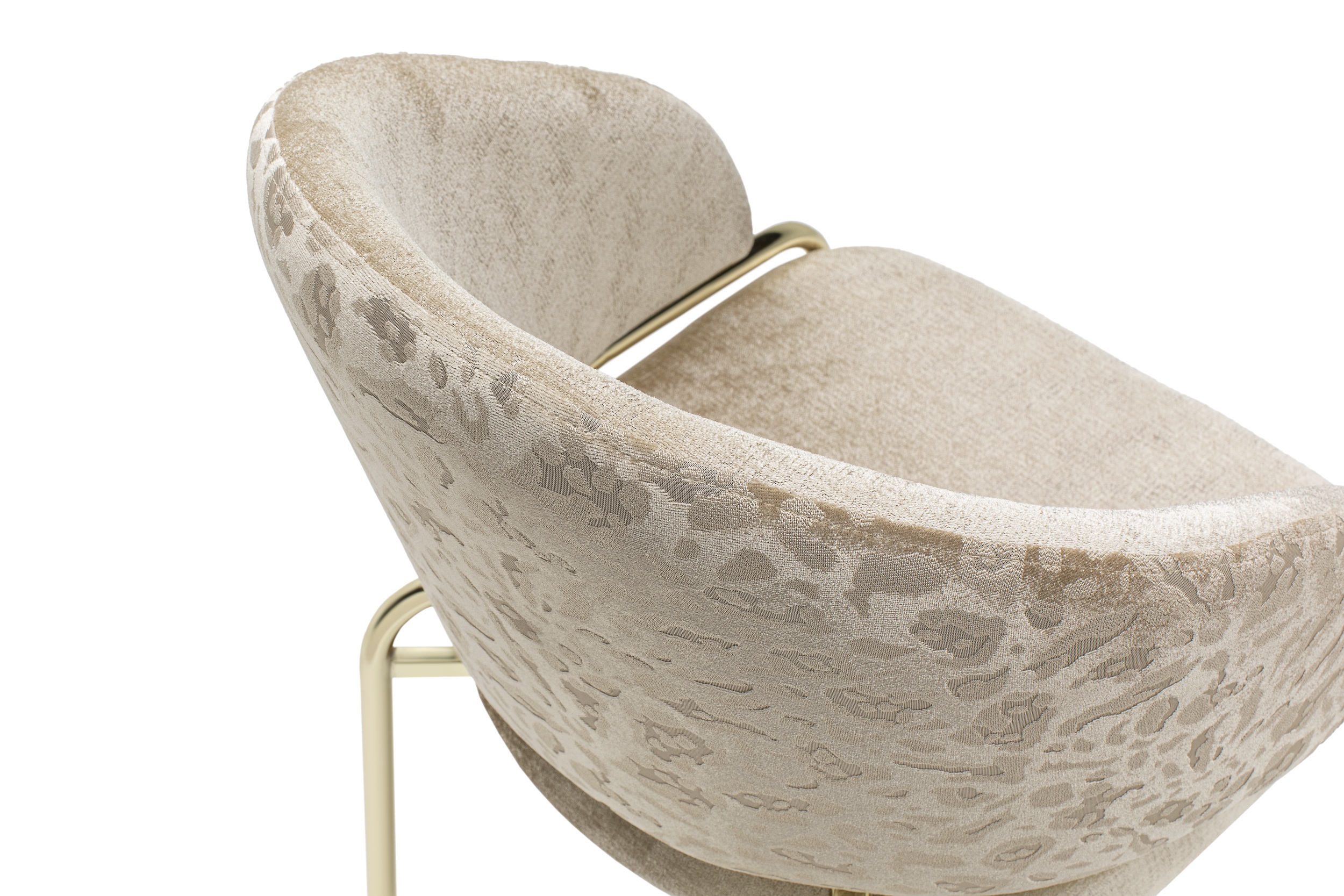 Onyx Velvet Dining Chair w/Gold Legs
