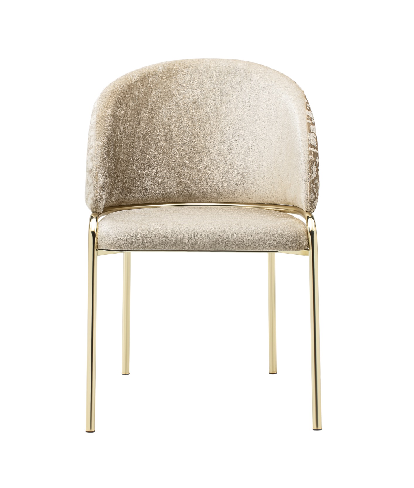 Onyx Velvet Dining Chair w/Gold Legs