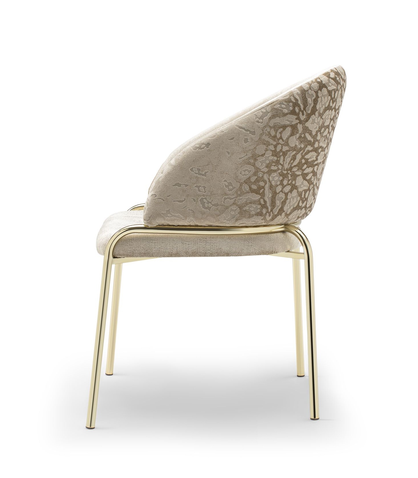 Onyx Velvet Dining Chair w/Gold Legs