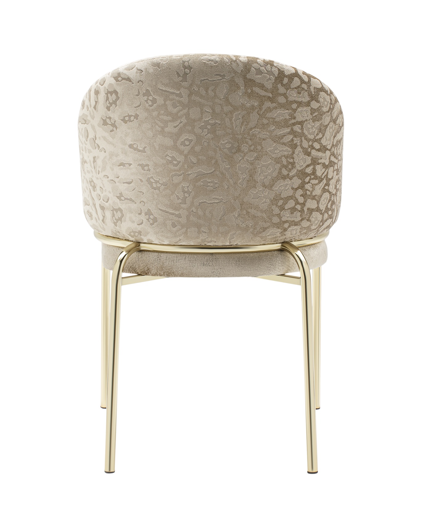 Onyx Velvet Dining Chair w/Gold Legs