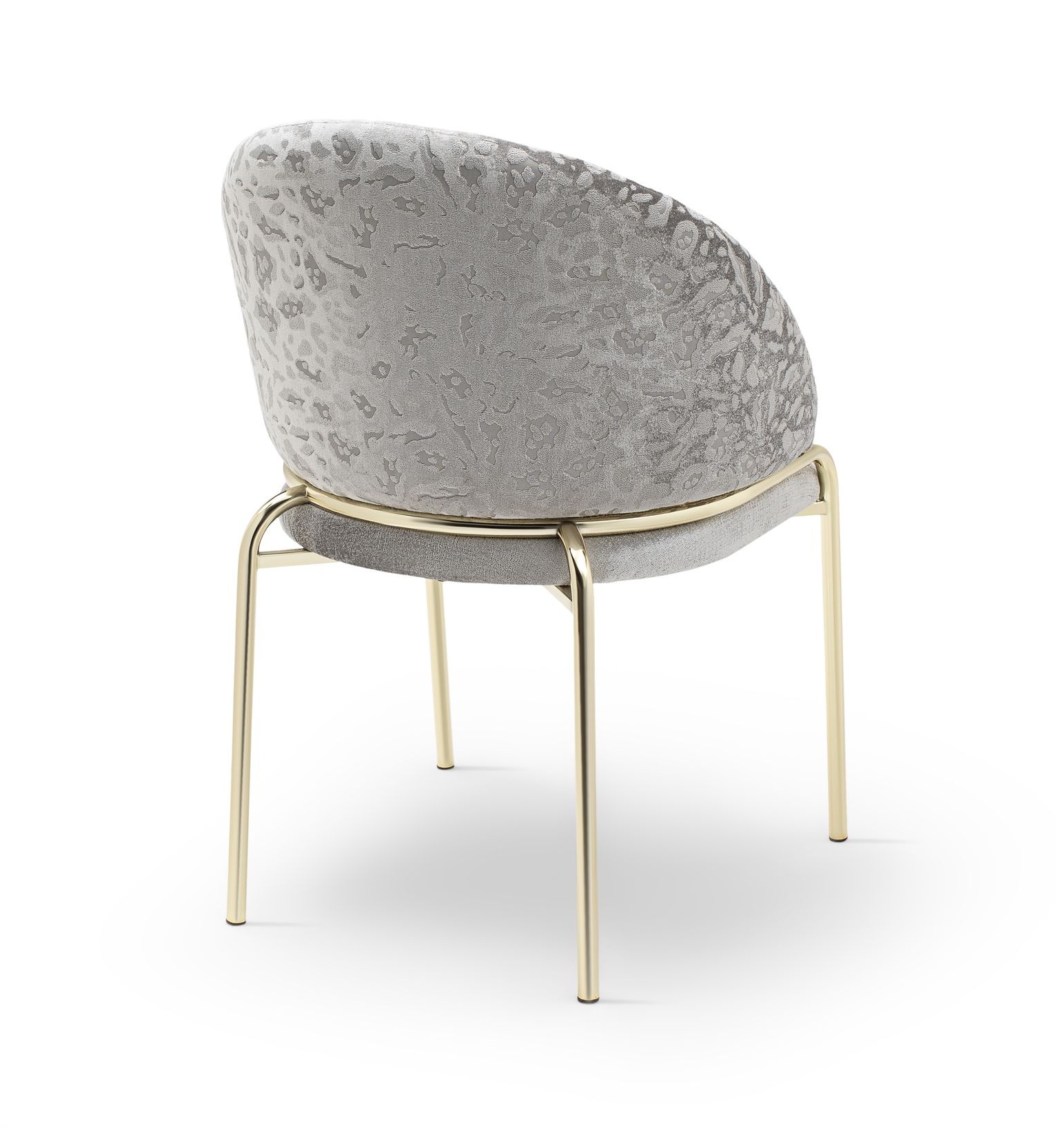 Onyx Velvet Dining Chair w/Gold Legs