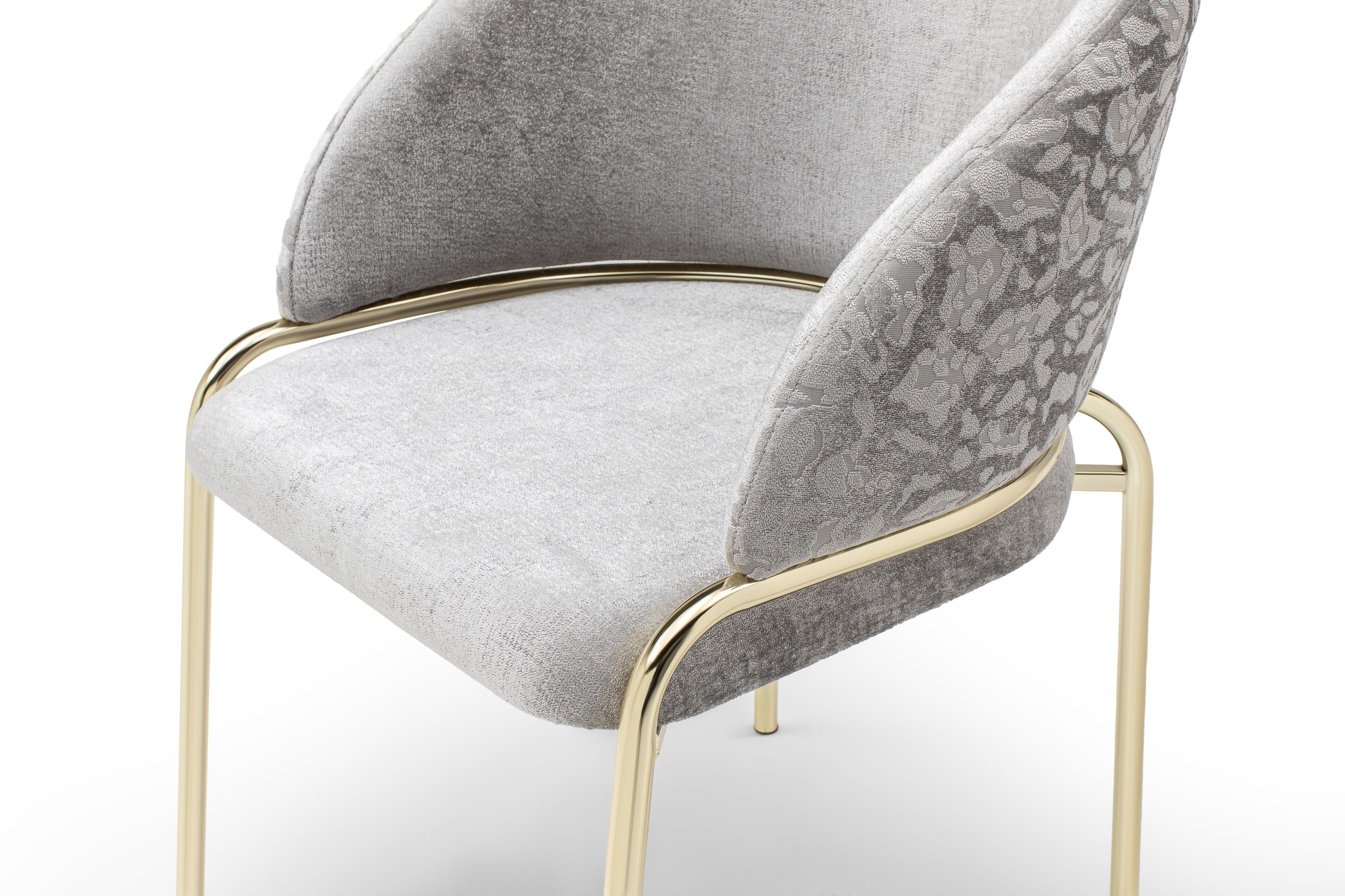 Onyx Velvet Dining Chair w/Gold Legs