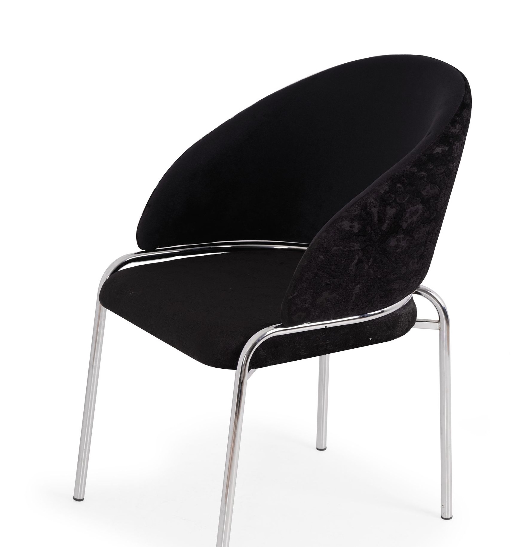 Onyx Velvet Dining Chair w/Stainless Steel Legs