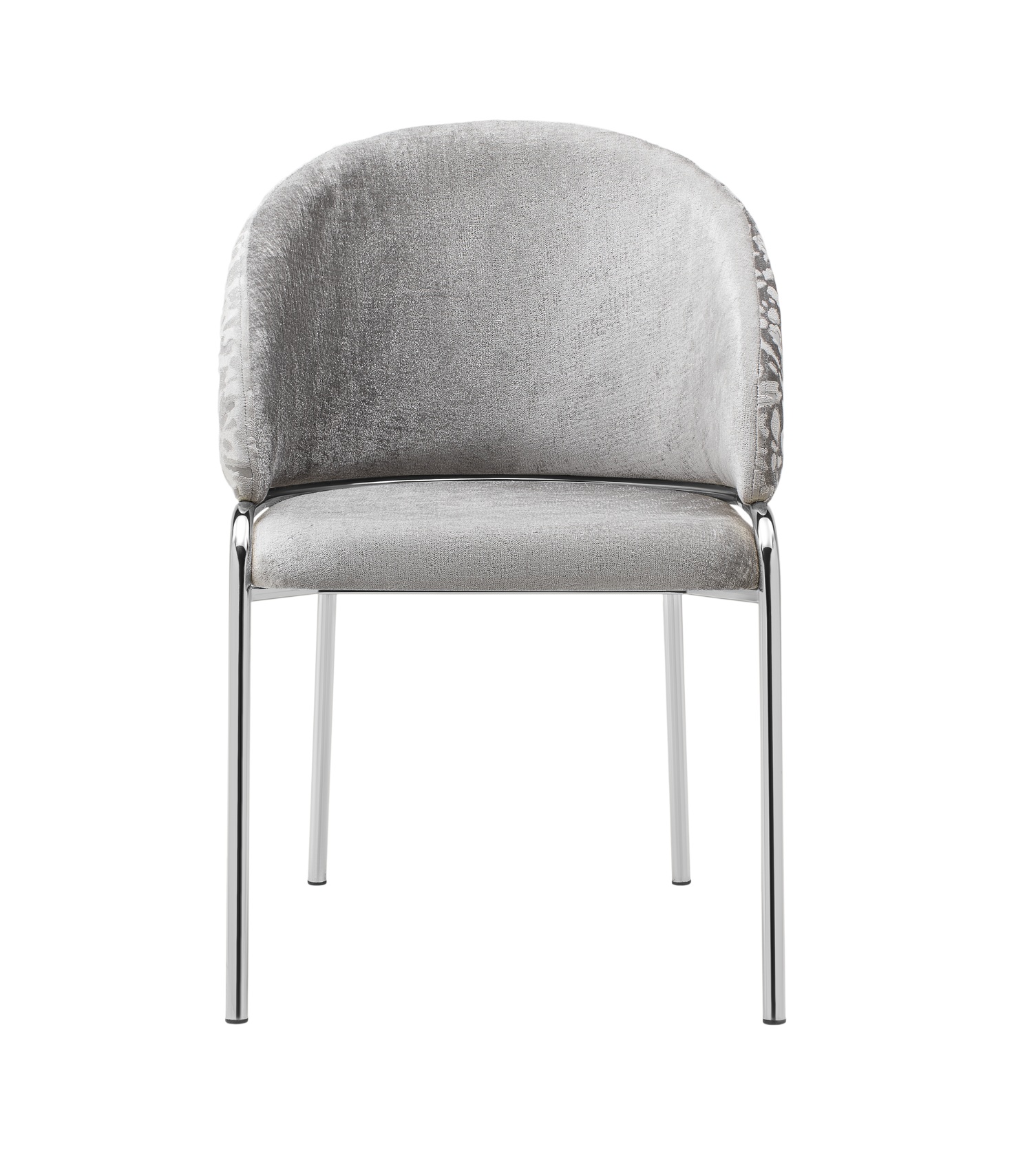 Onyx Velvet Dining Chair w/Stainless Steel Legs