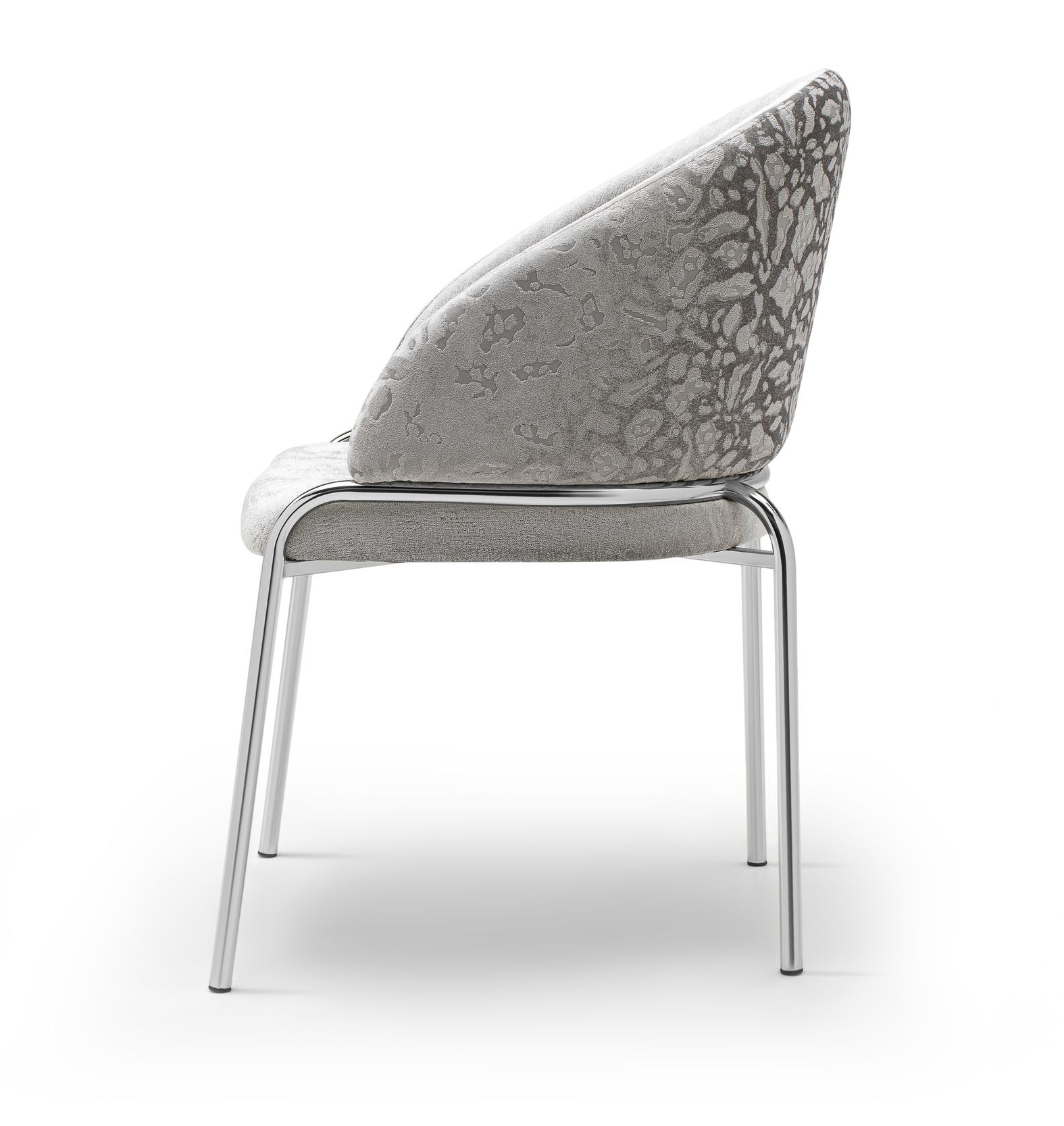 Onyx Velvet Dining Chair w/Stainless Steel Legs
