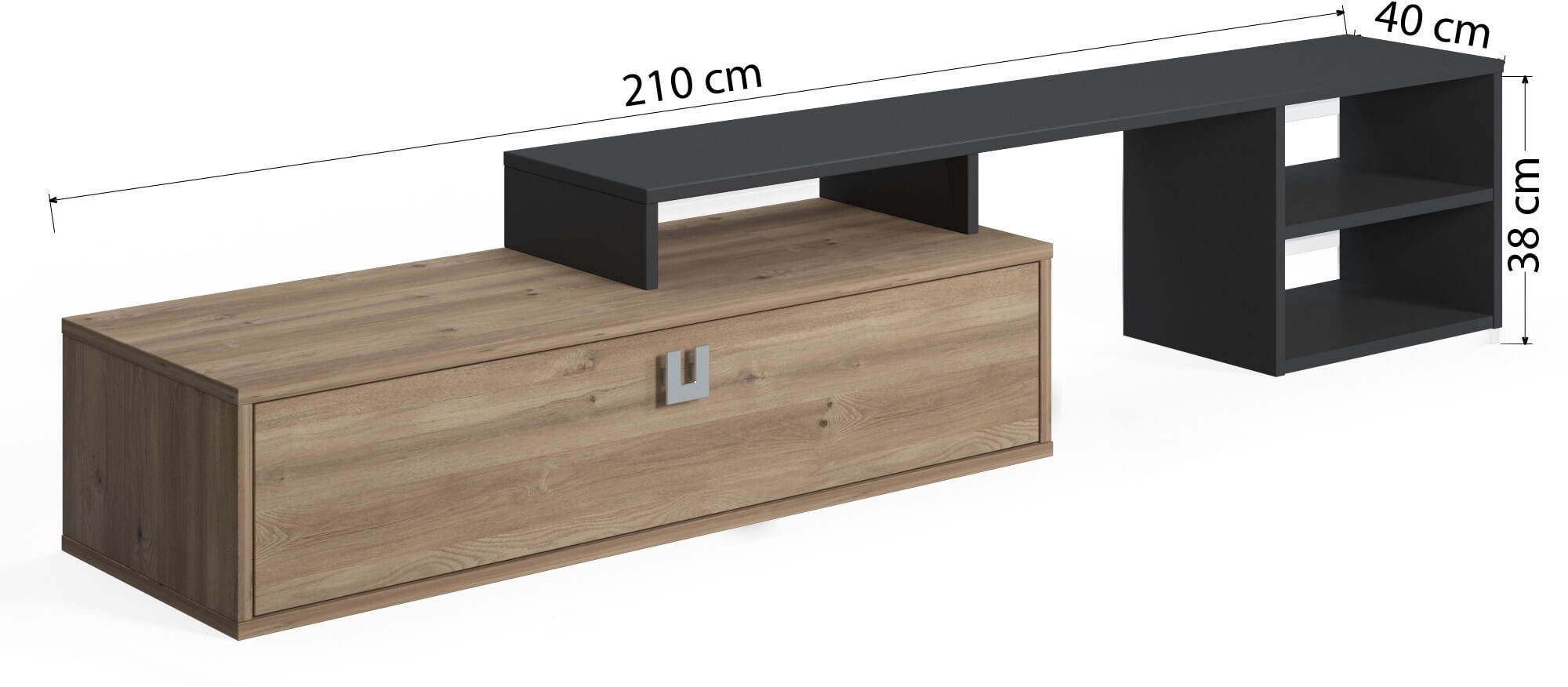 Optimo Extendable Modern Contemporary TV Unit