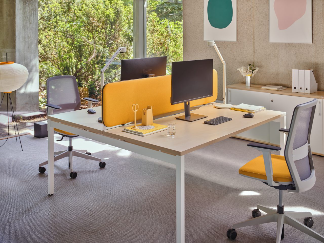 Ogi Y Office Desk Managerial Cabinet