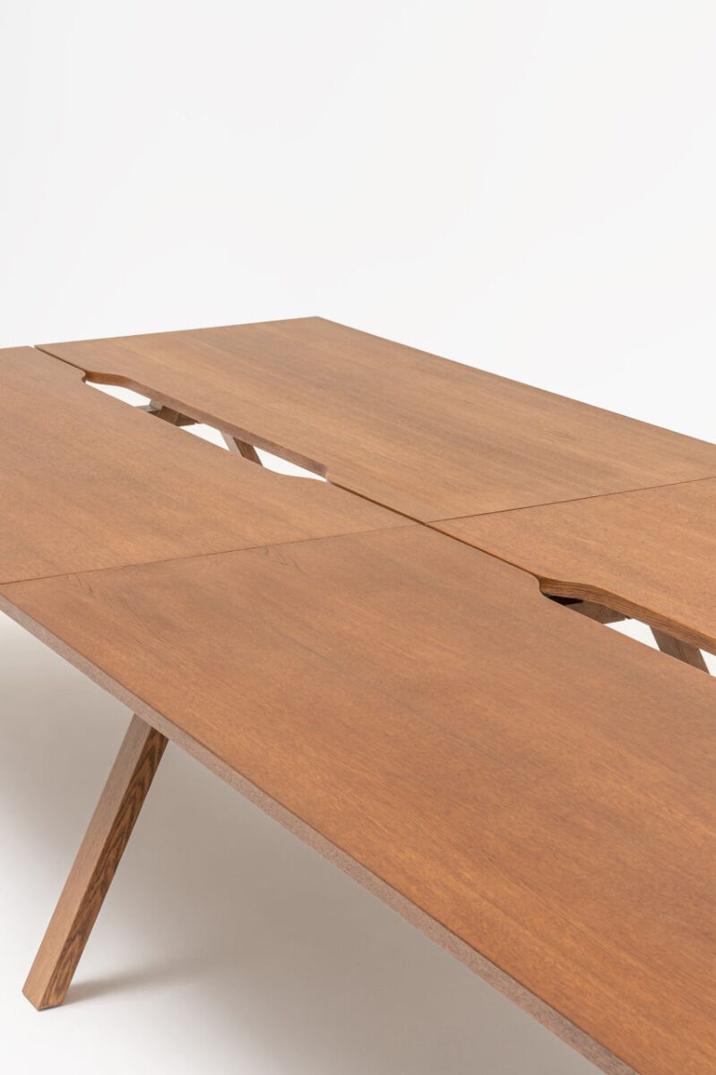 Viga Office Veneer 6-Desk Bench