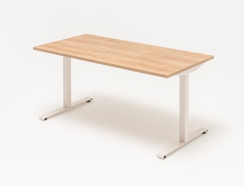 Ogi T Office Single Straight Desk, W62.9" x D31.4"