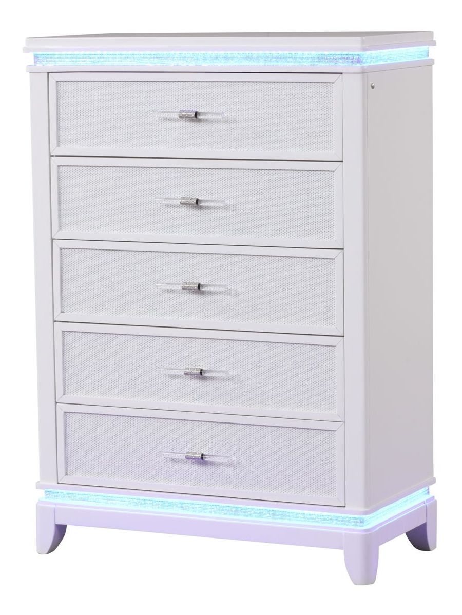 Opium Bedroom Set Milky White