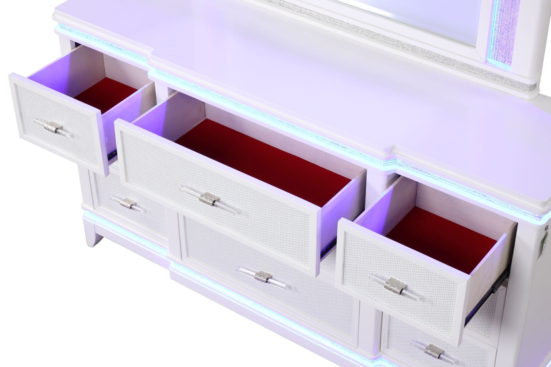 Galaxy Home Milky White Dresser Drawer