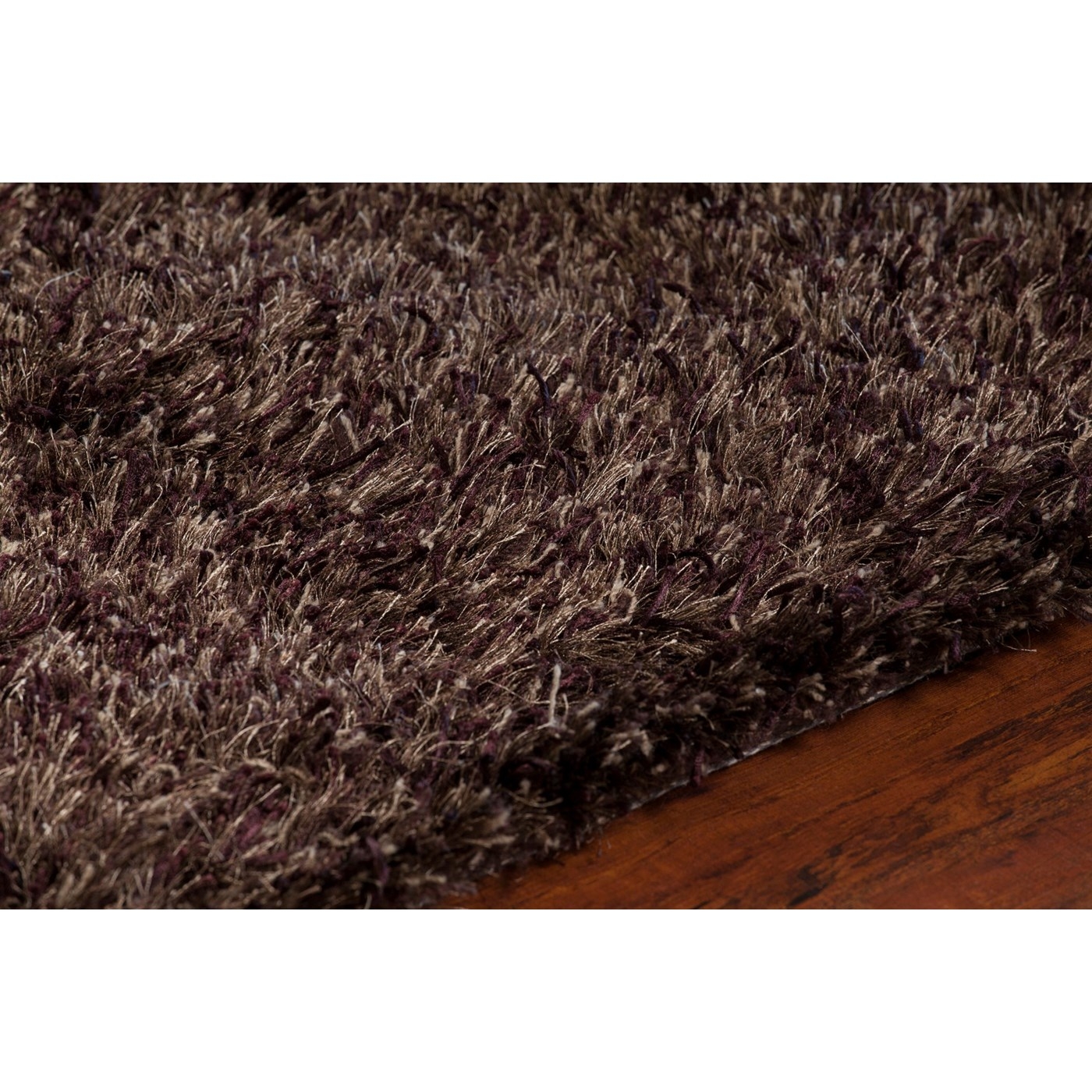 Orchid Wool/Polyester Rectangular Handmade Rug, 7'9" x 10'6"