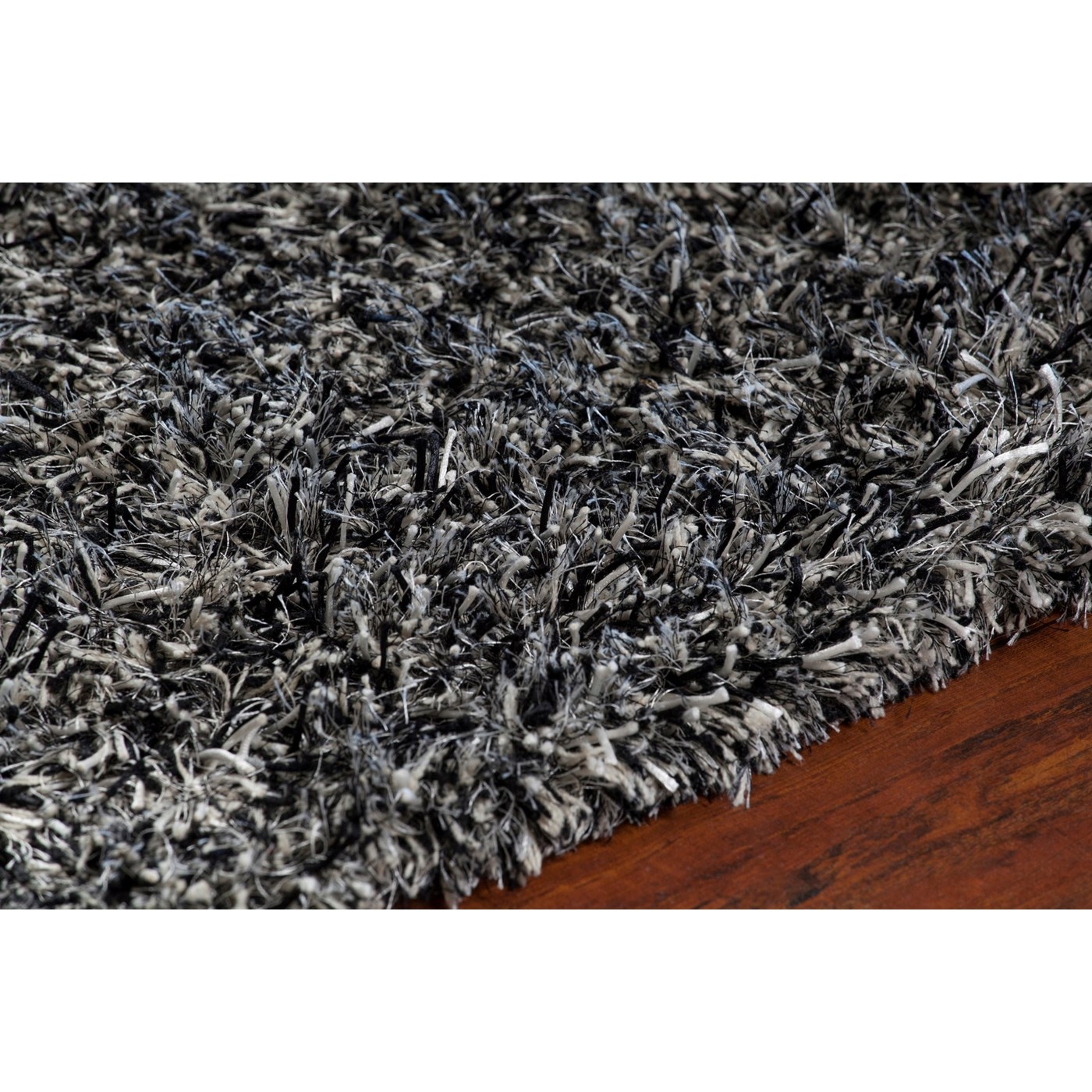 Orchid Wool/Polyester Rectangular Handmade Rug, 5' x 7'6"