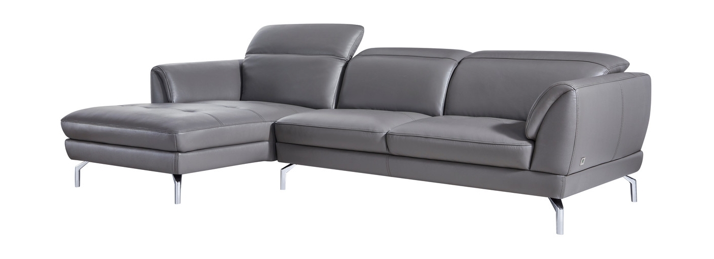 Orchard Thick Top Grain Leather Match Sectional, Left Arm Chaise Facing