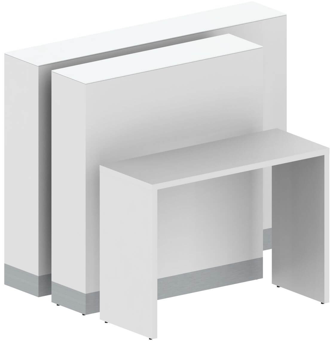 ORGANIC L-Shaped Reception Desk w/RGB Light