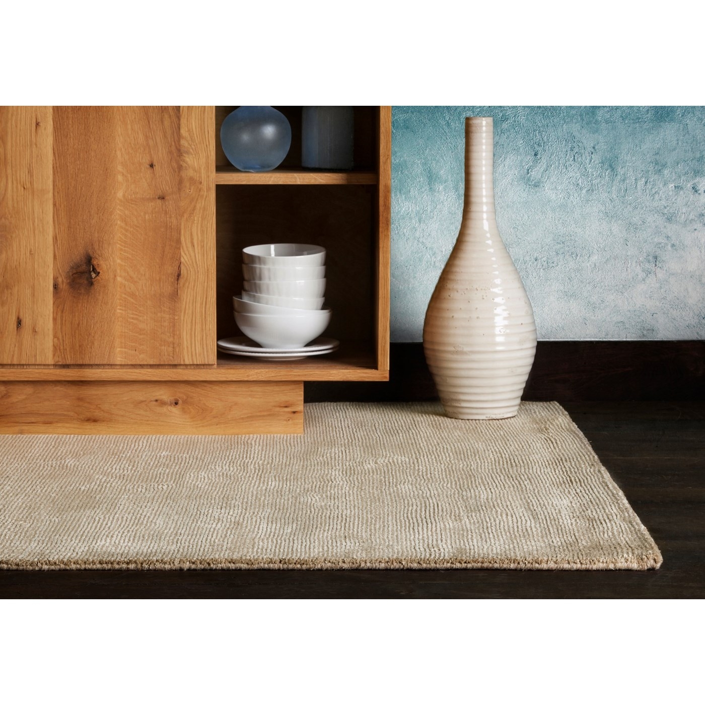 Orim Wool/Polyester Rectangular Handmade Rug, 9' x 13'