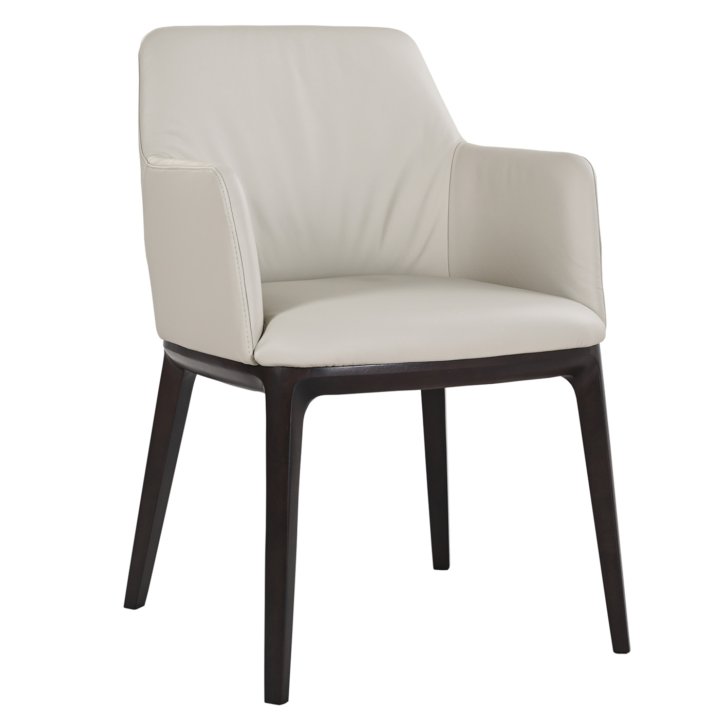Osaka Wood/Leather Dining Armchair