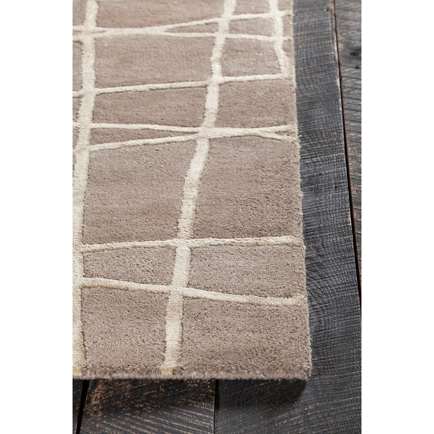 Oslo Wool/Viscose Rectangular Handmade Rug, 9' x 13'