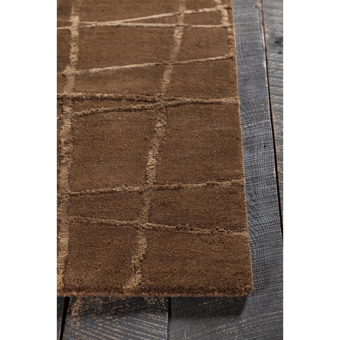 Oslo Wool/Viscose Rectangular Handmade Rug, 9' x 13'