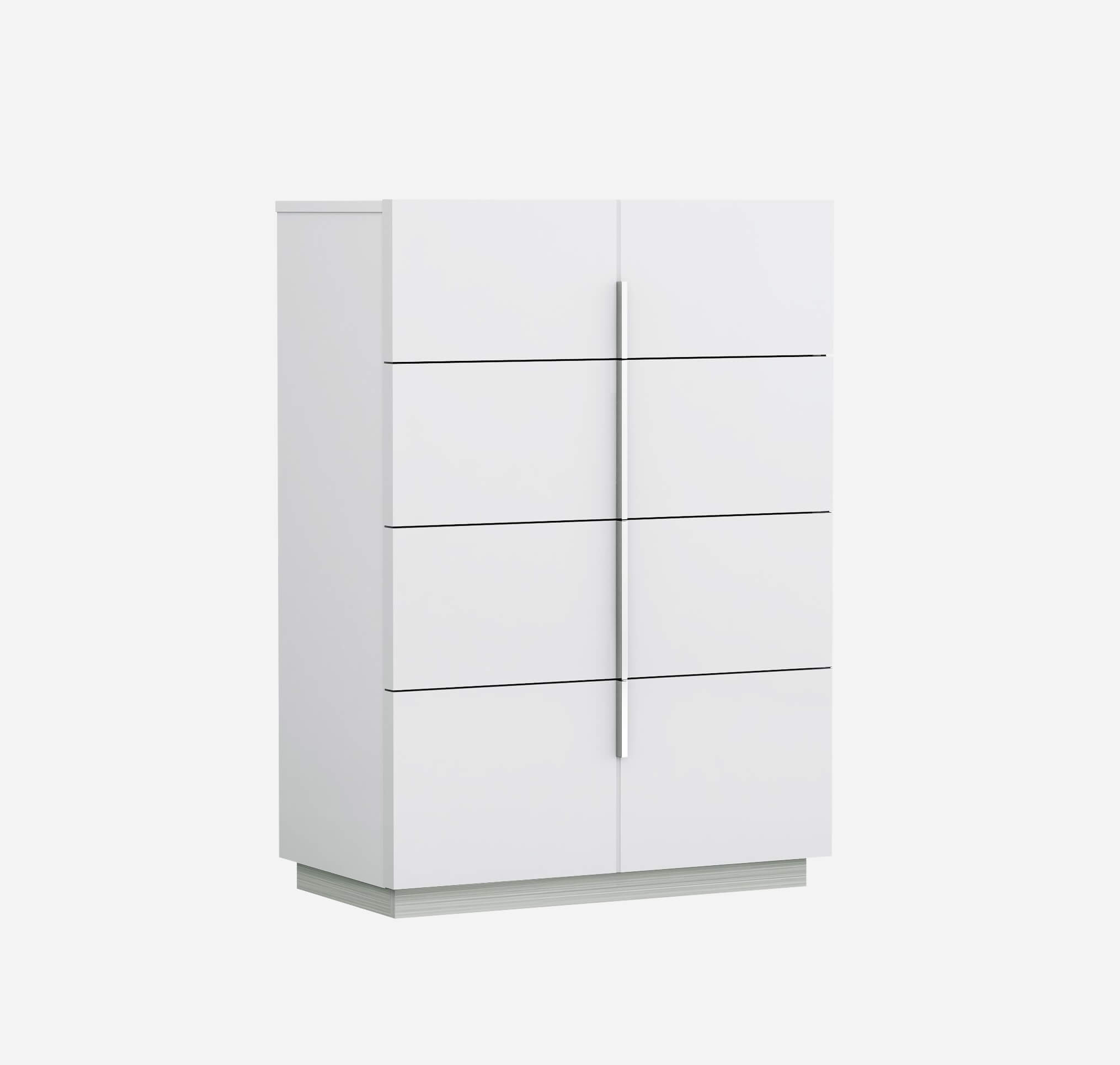 Oslo Premium Lacquer Platform Bedroom Set with LED Light