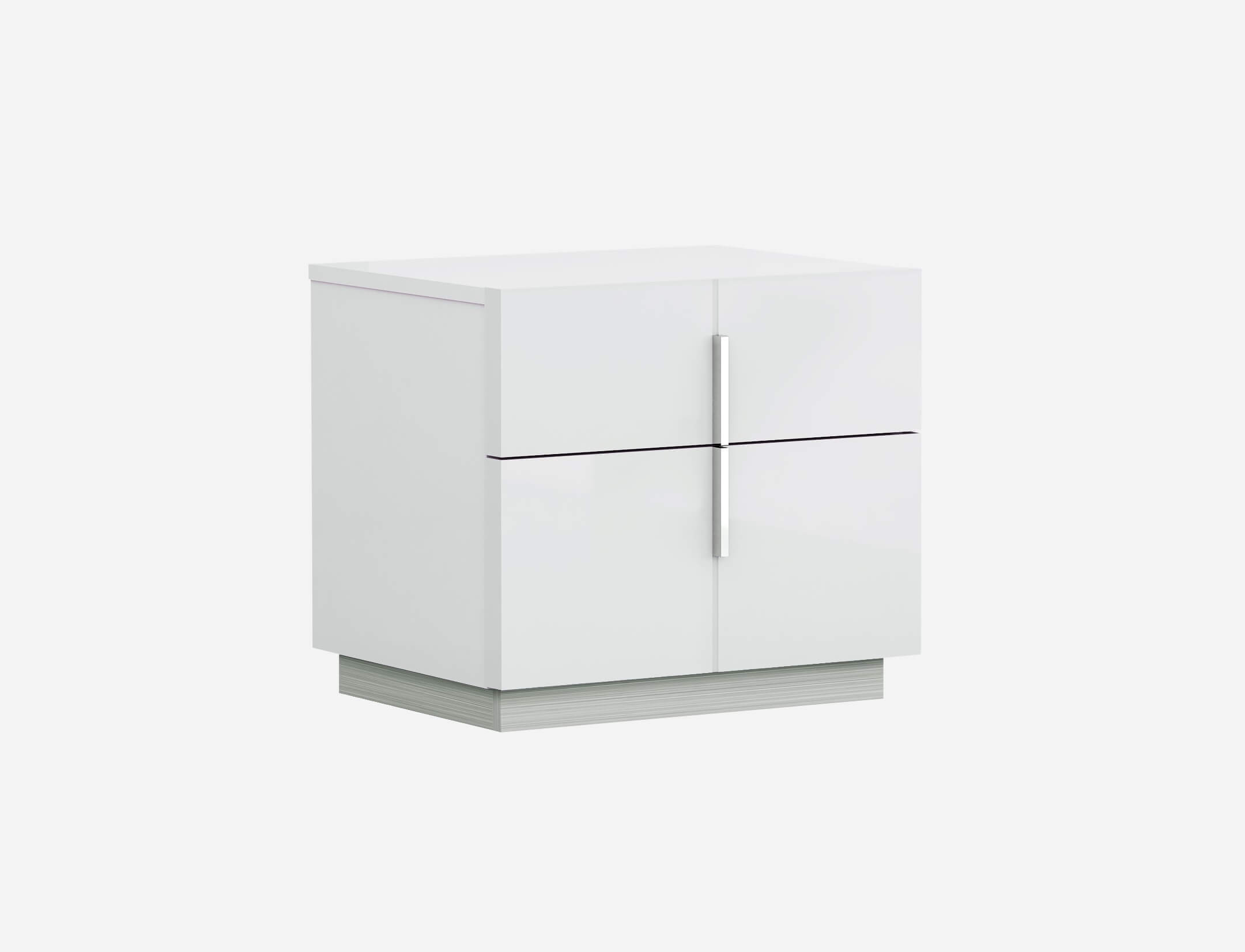 Oslo Premium Lacquer Platform Bedroom Set with LED Light