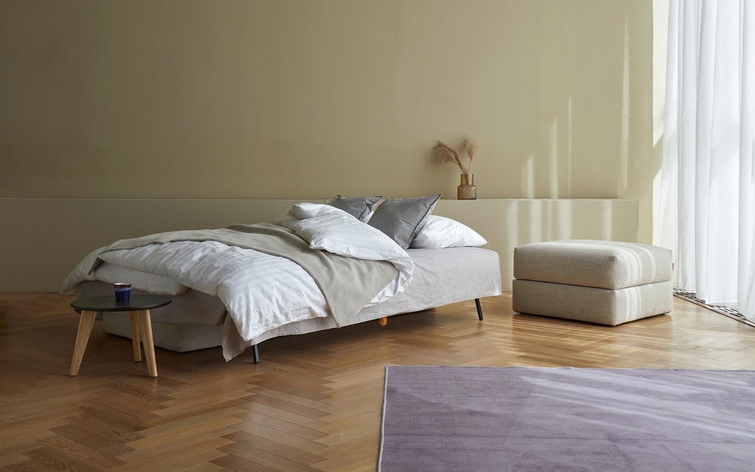 Cubed Full Size Sofa Bed With Chrome legs