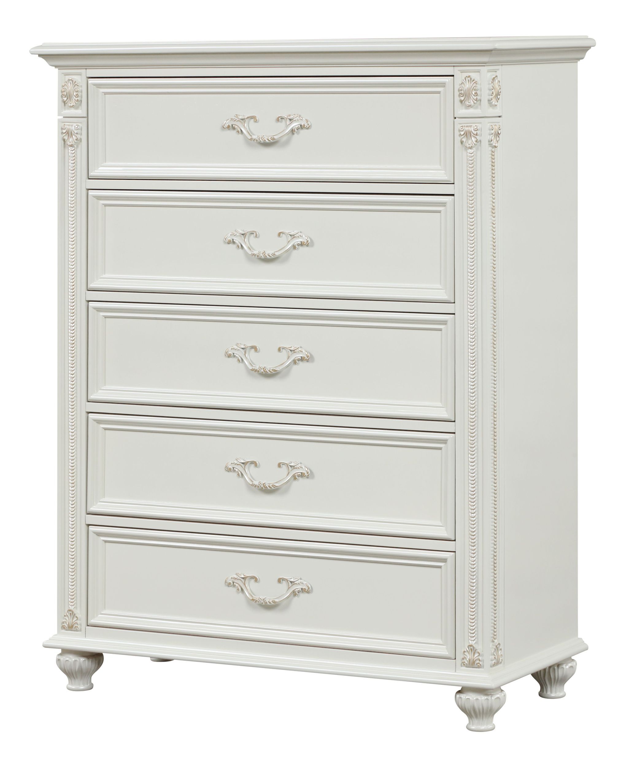 Marya 5-Drawer Wood Veneer Chest