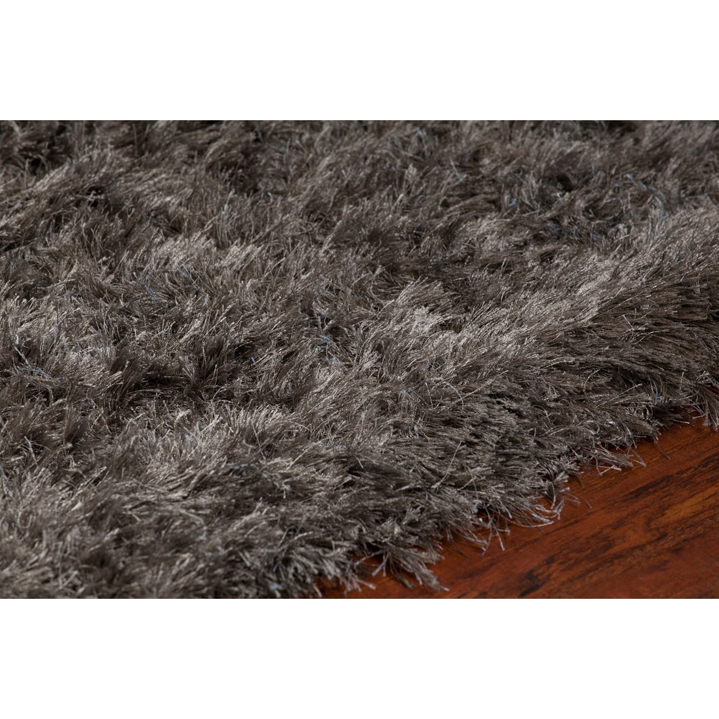 Oyster Polyester Rectangular Handmade Rug
