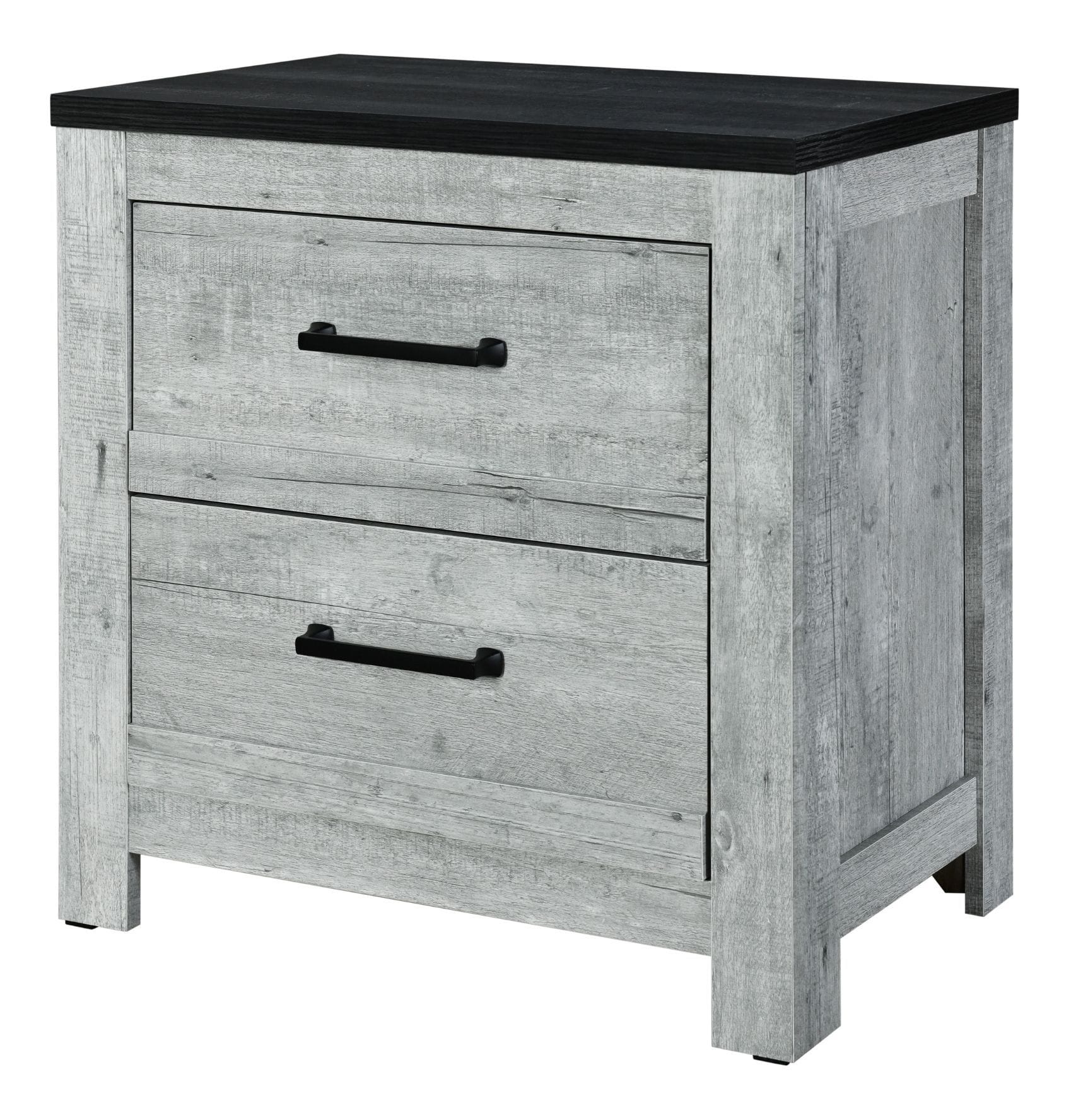 Ozark Wood Nightstand w/2 Drawers