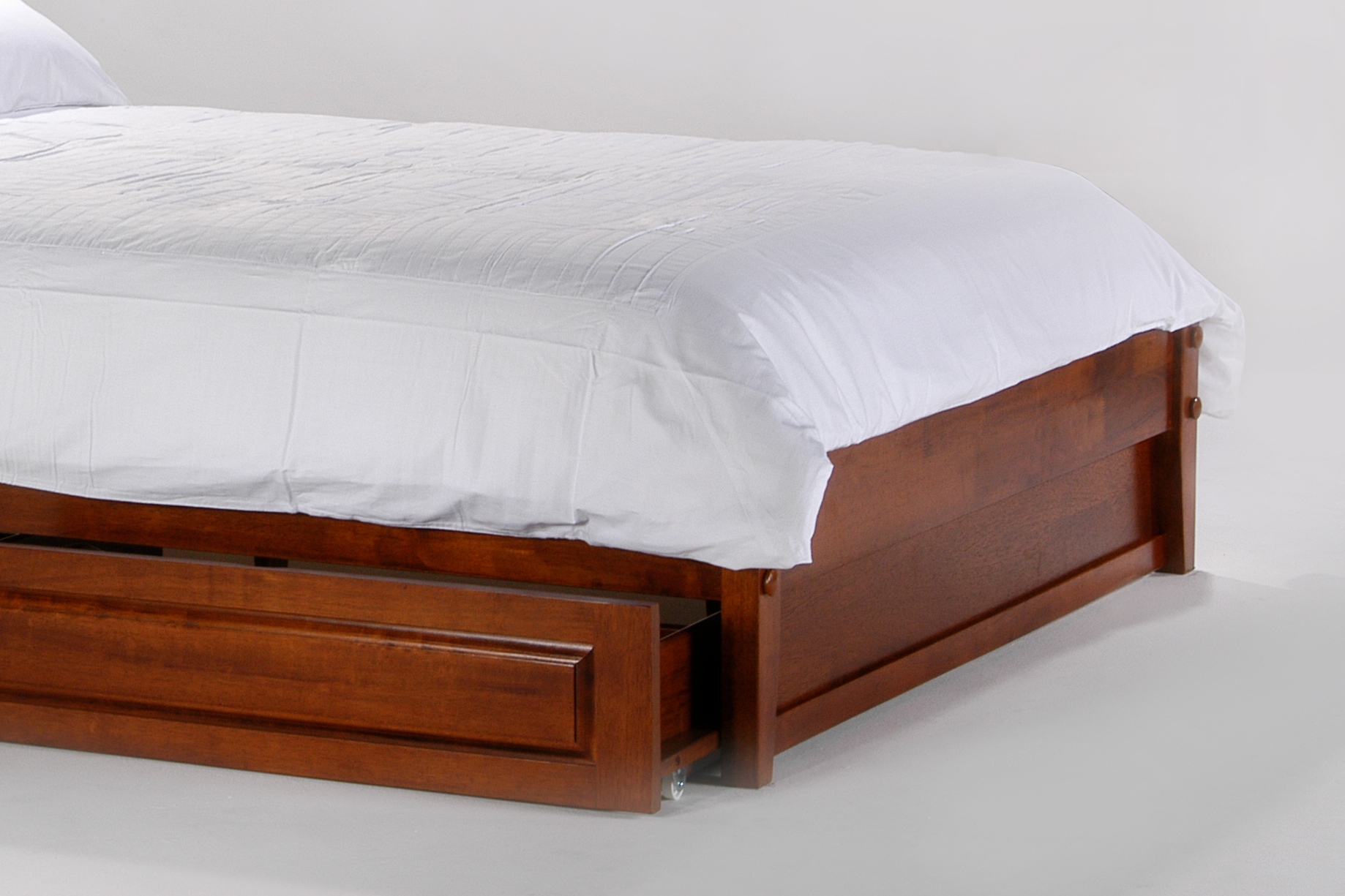 Spices Blackpepper Wood P-Series High/Low Platform Bed