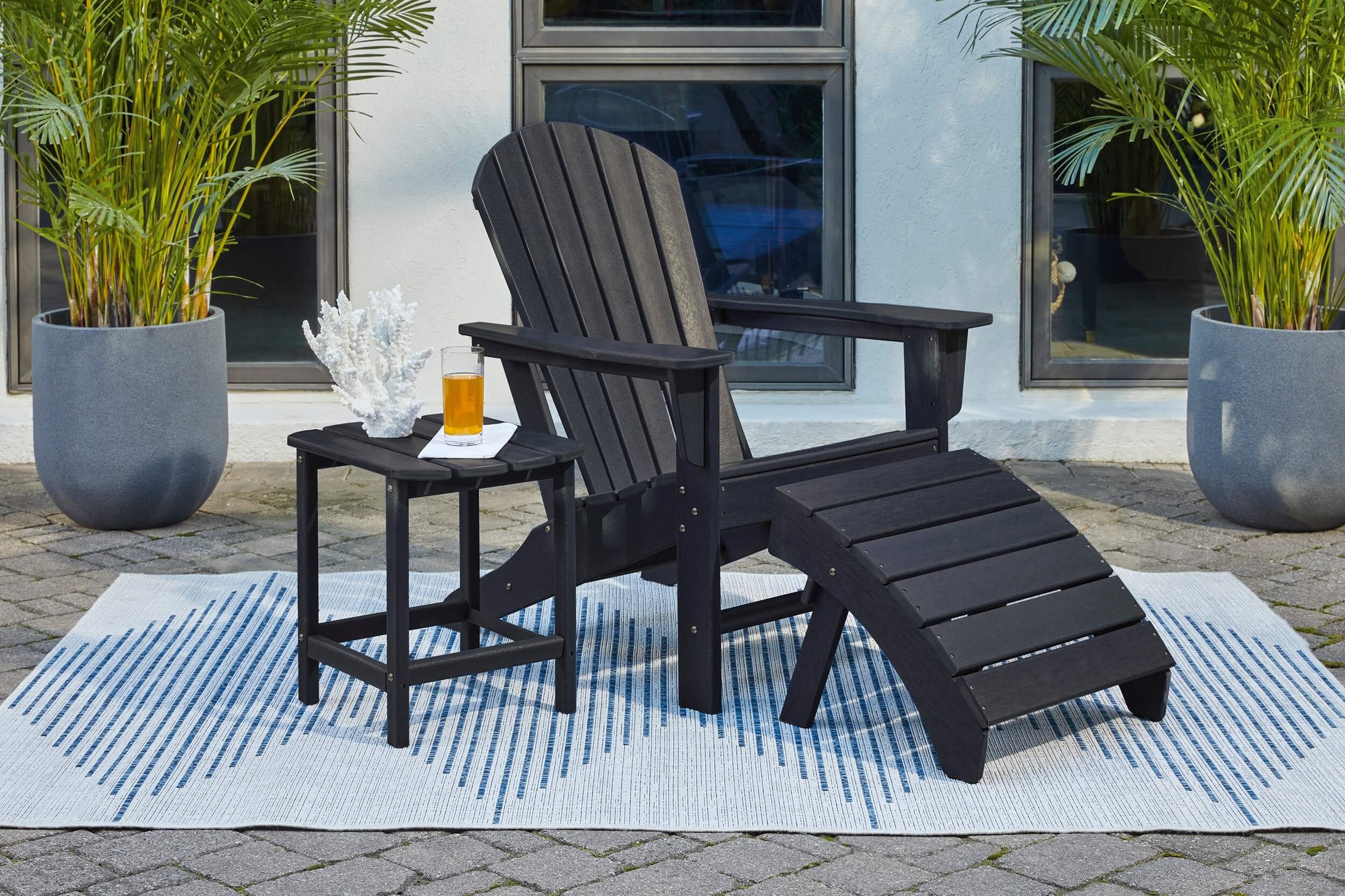 Sundown Treasure Outdoor High-Density Polyethylene Adirondack Chair