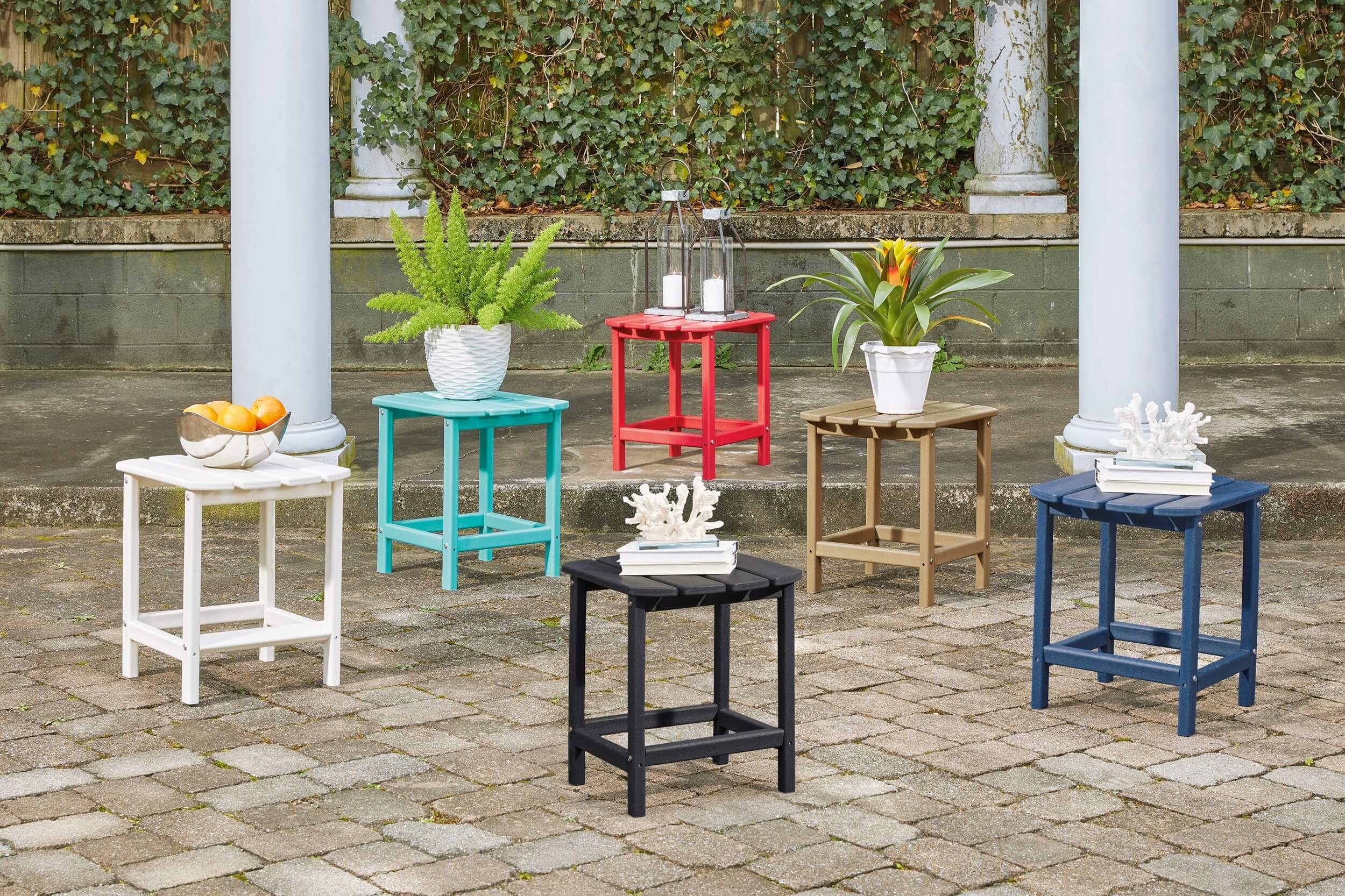 Sundown Treasure Outdoor High-Density Polyethylene End Table