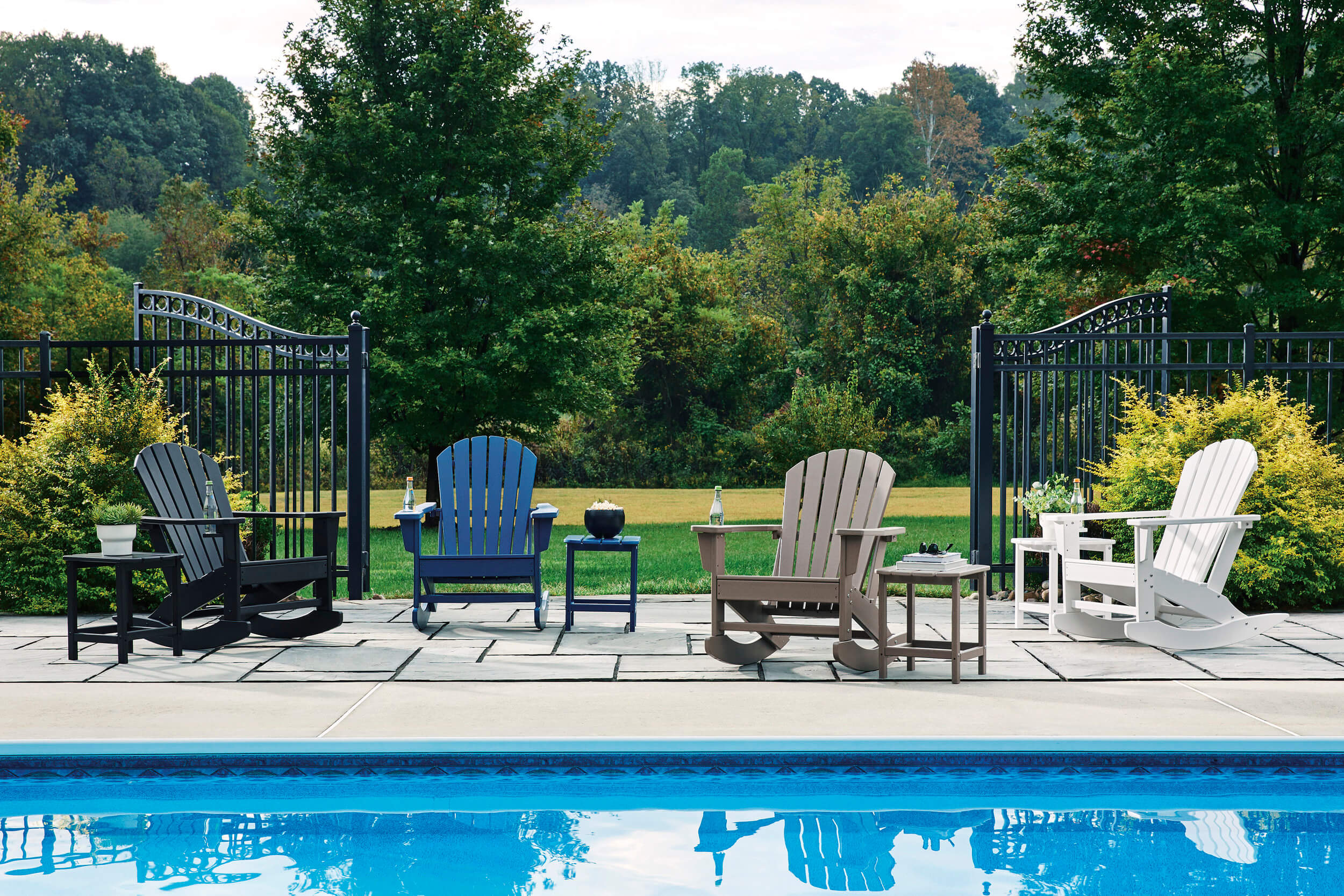 Sundown Shores HDPE Rocking Adirondack Chair