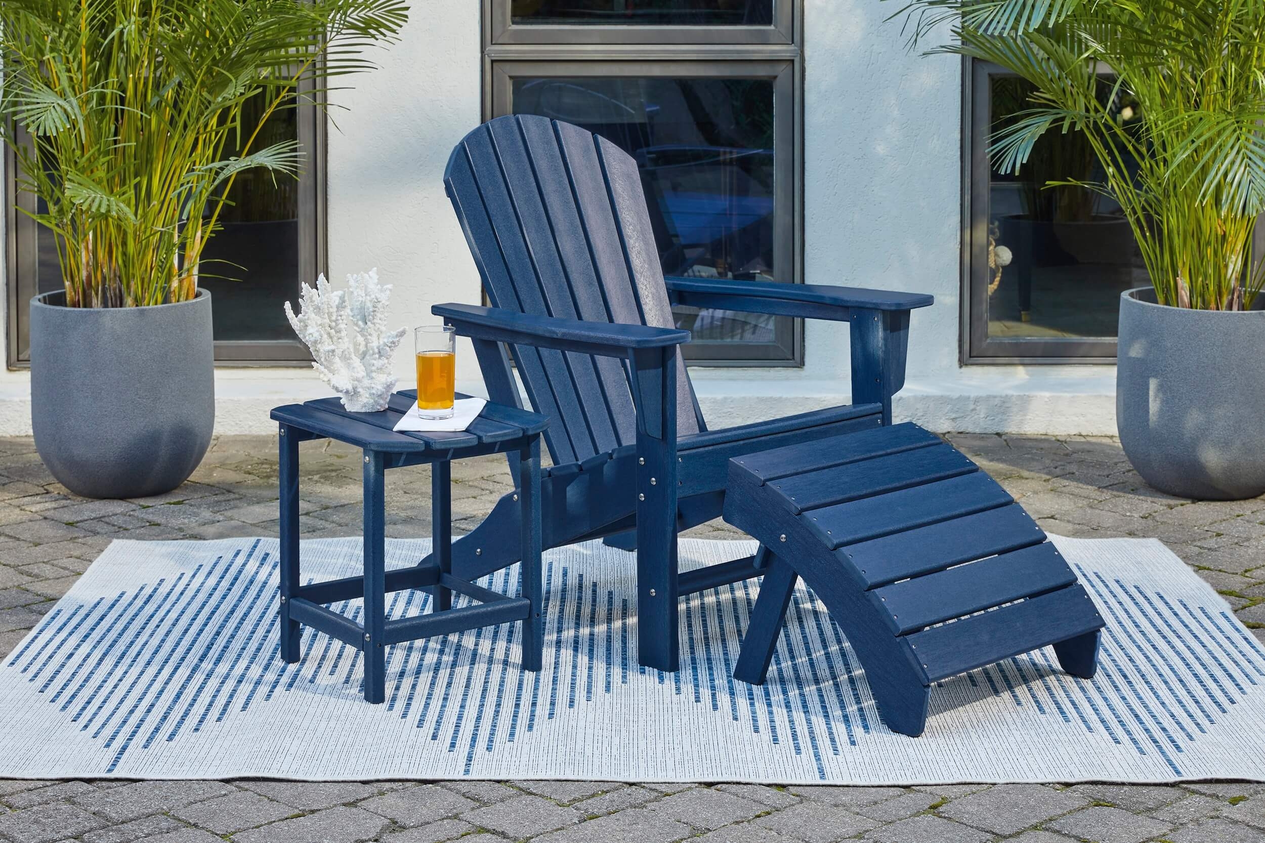 Sundown Treasure Outdoor High-Density Polyethylene Adirondack Chair