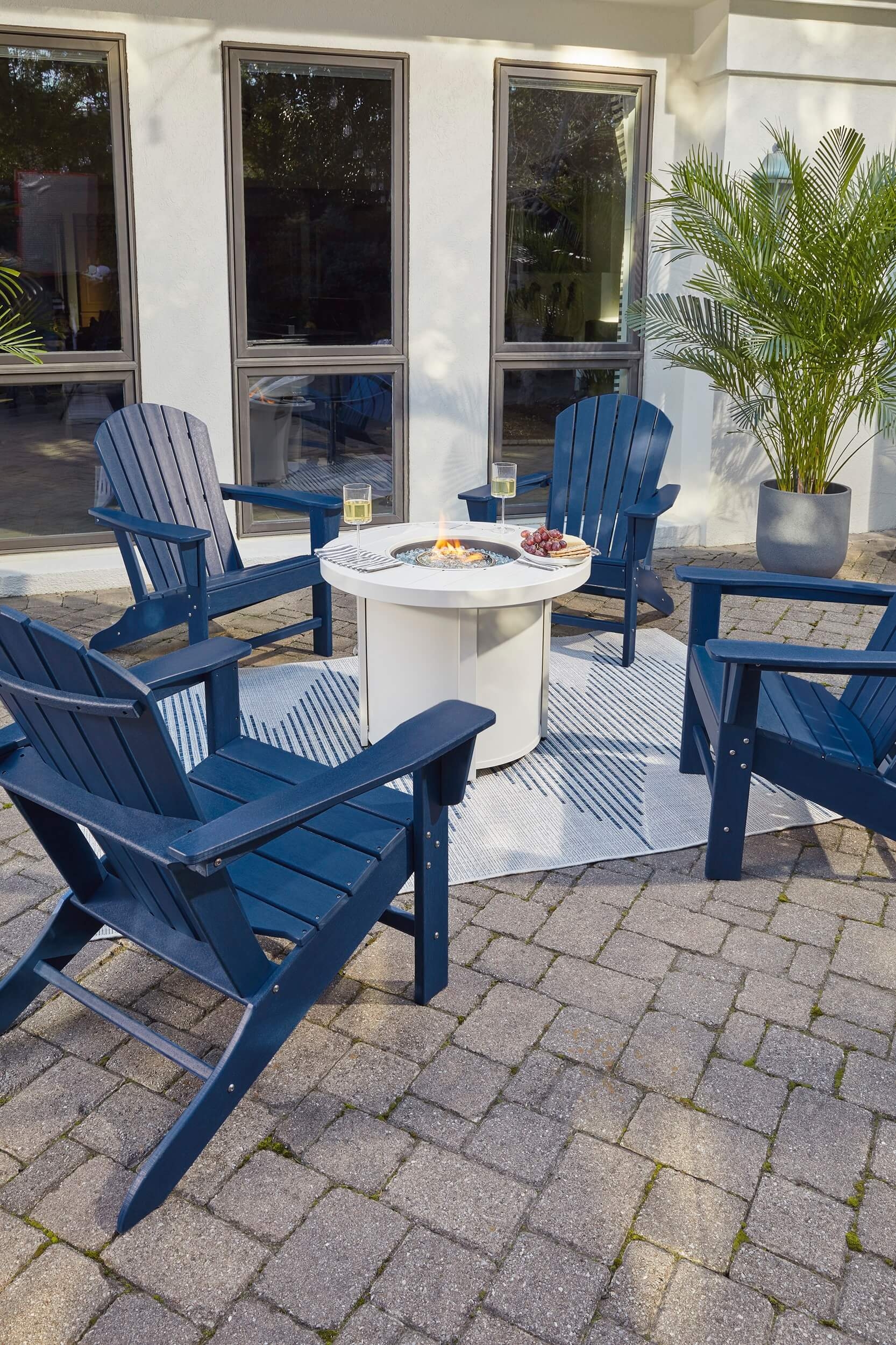 Sundown Treasure Outdoor High-Density Polyethylene Adirondack Chair