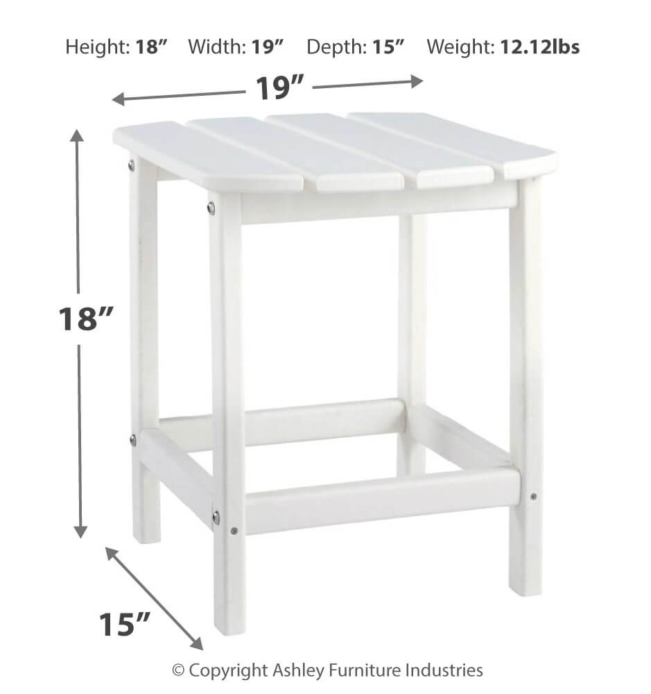 Sundown Treasure High-Density Polyethylene Outdoor End Table