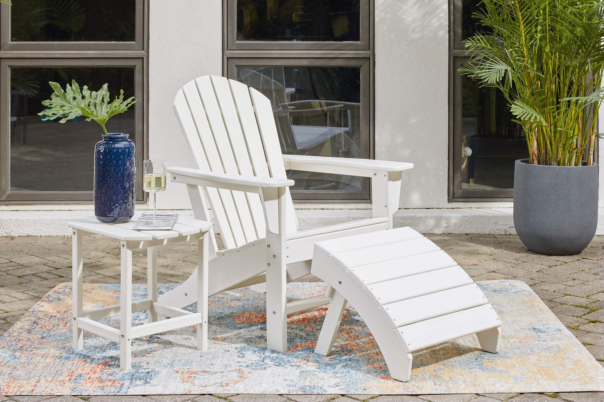 Sundown Treasure Outdoor High-Density Polyethylene Adirondack Chair