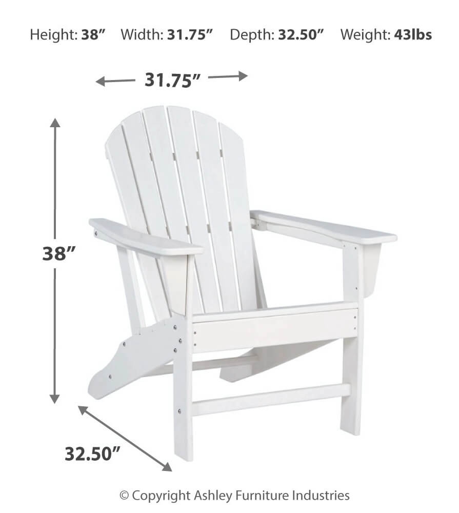 Sundown Treasure Outdoor High-Density Polyethylene Adirondack Chair