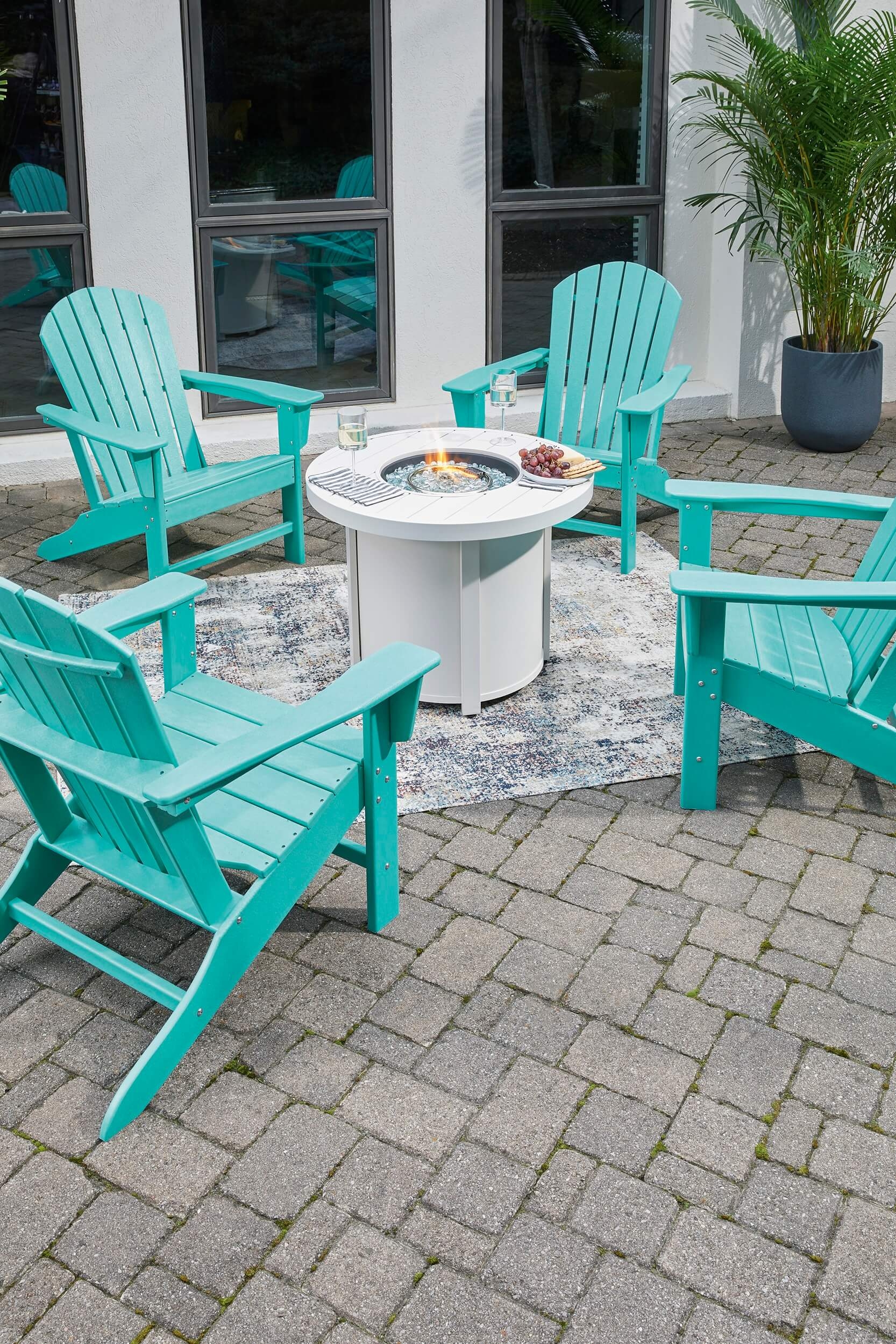 Sundown Treasure Outdoor High-Density Polyethylene Adirondack Chair