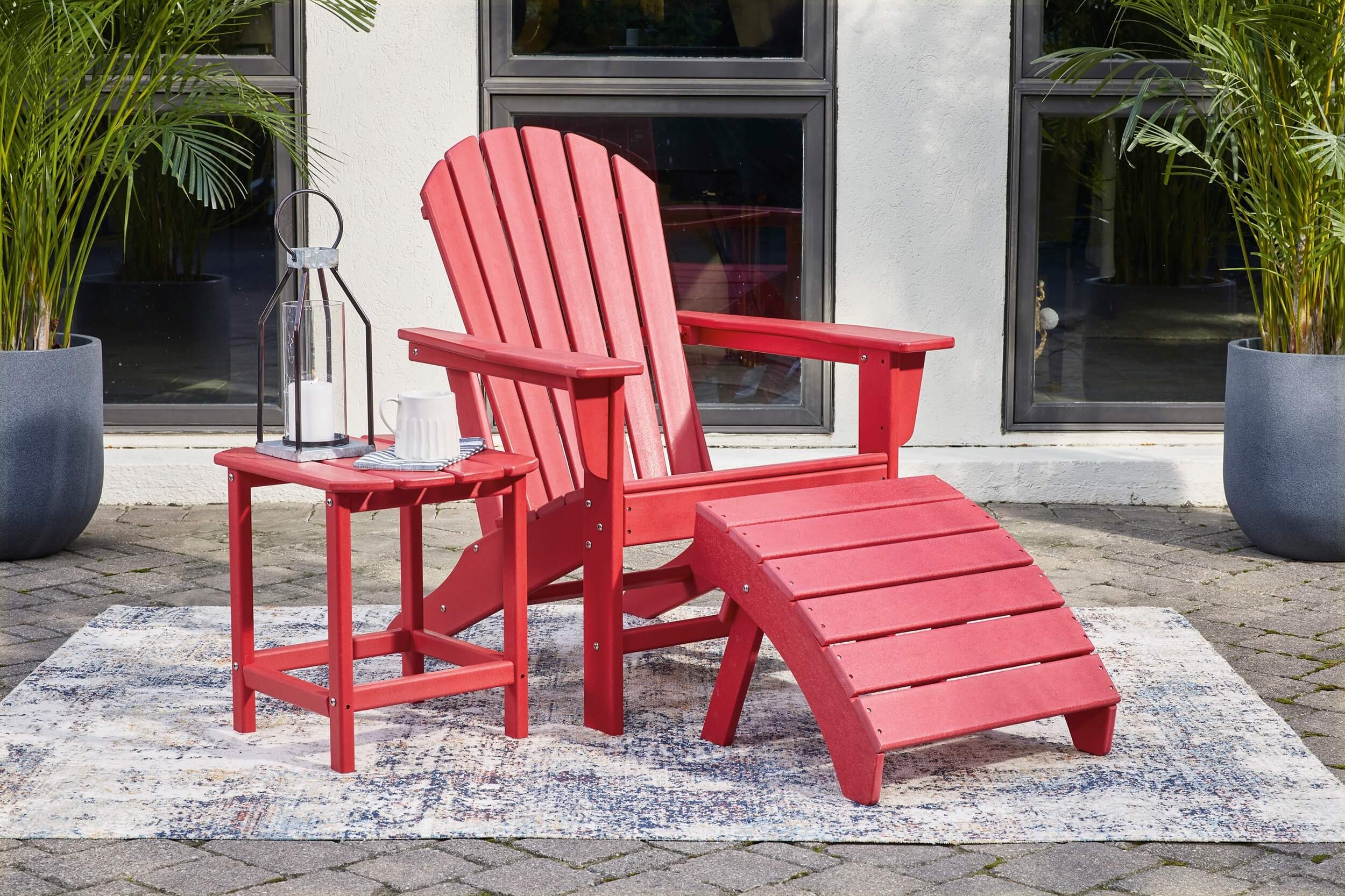 Sundown Treasure Outdoor High-Density Polyethylene Adirondack Chair