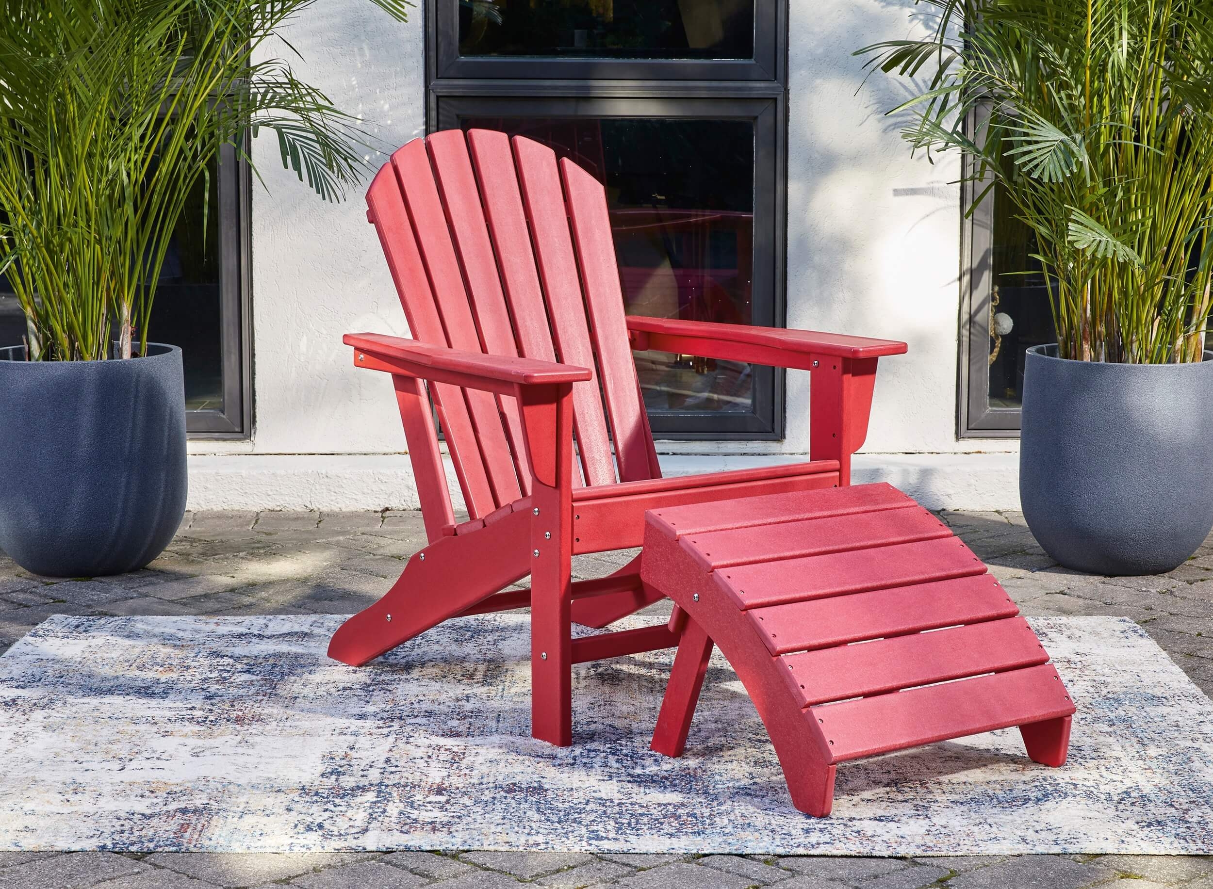 Sundown Treasure Outdoor High-Density Polyethylene Adirondack Chair