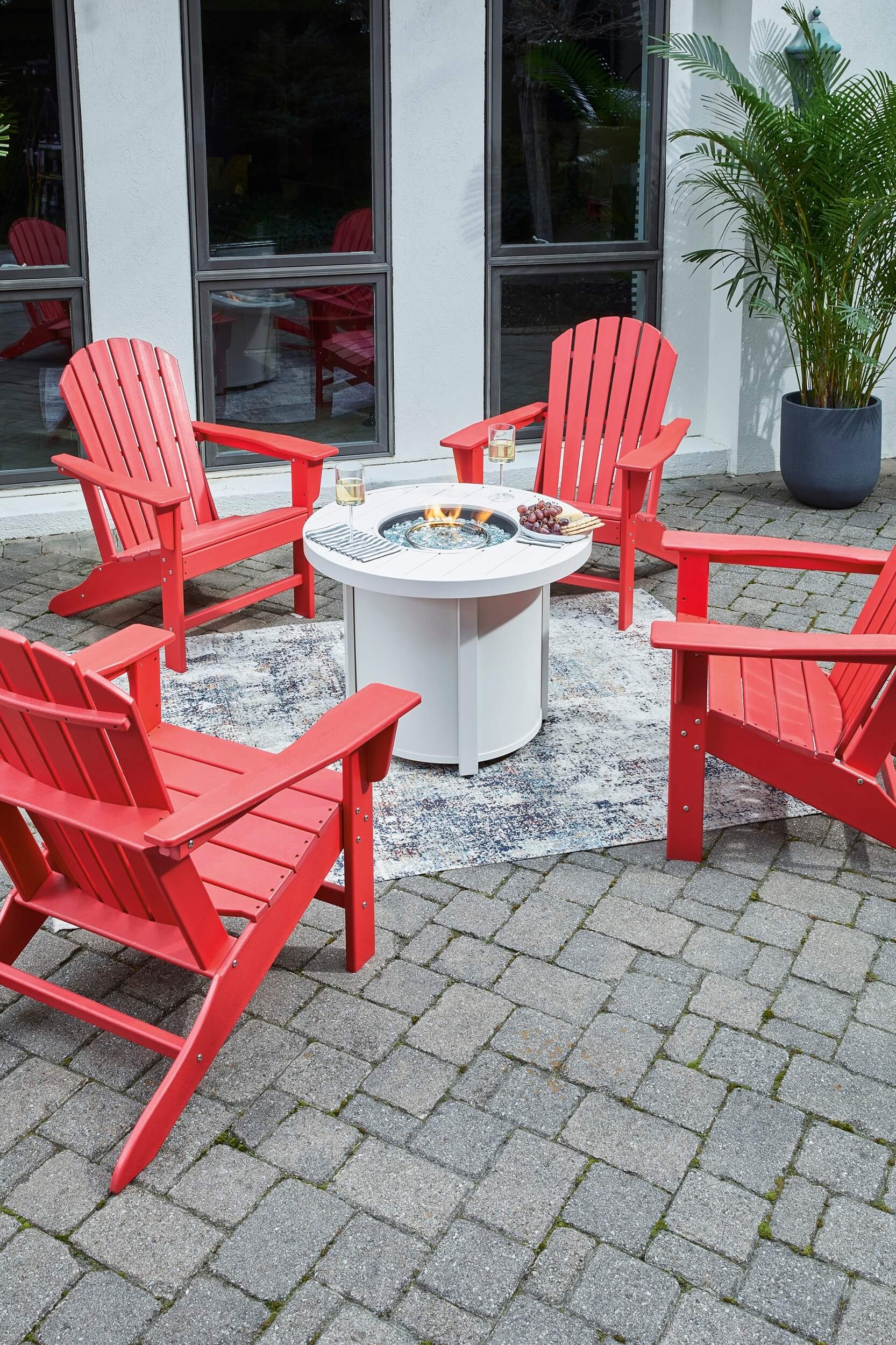 Sundown Treasure Outdoor High-Density Polyethylene Adirondack Chair